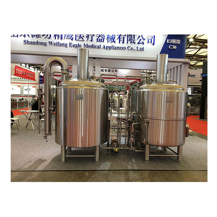 600L 800L Two vessels draft beer brewhouse craft brewery sale well in USA  ZXF